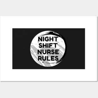 Night Shift Nurse Rules Posters and Art